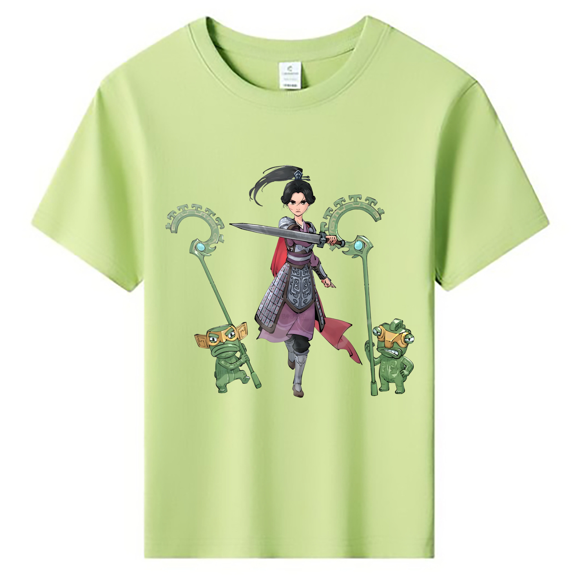 （画像用） Ne Zha 2 ナタ 魔童の大暴れ 綿100％キッズTシャツ（フロントプリント）